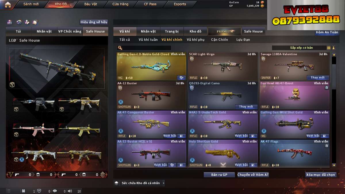 shop acc cf uy tin gia re